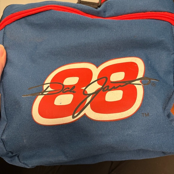NASCAR Themed Black and Blue Duffel Bag Dale Jarrett - Picture 5 of 7